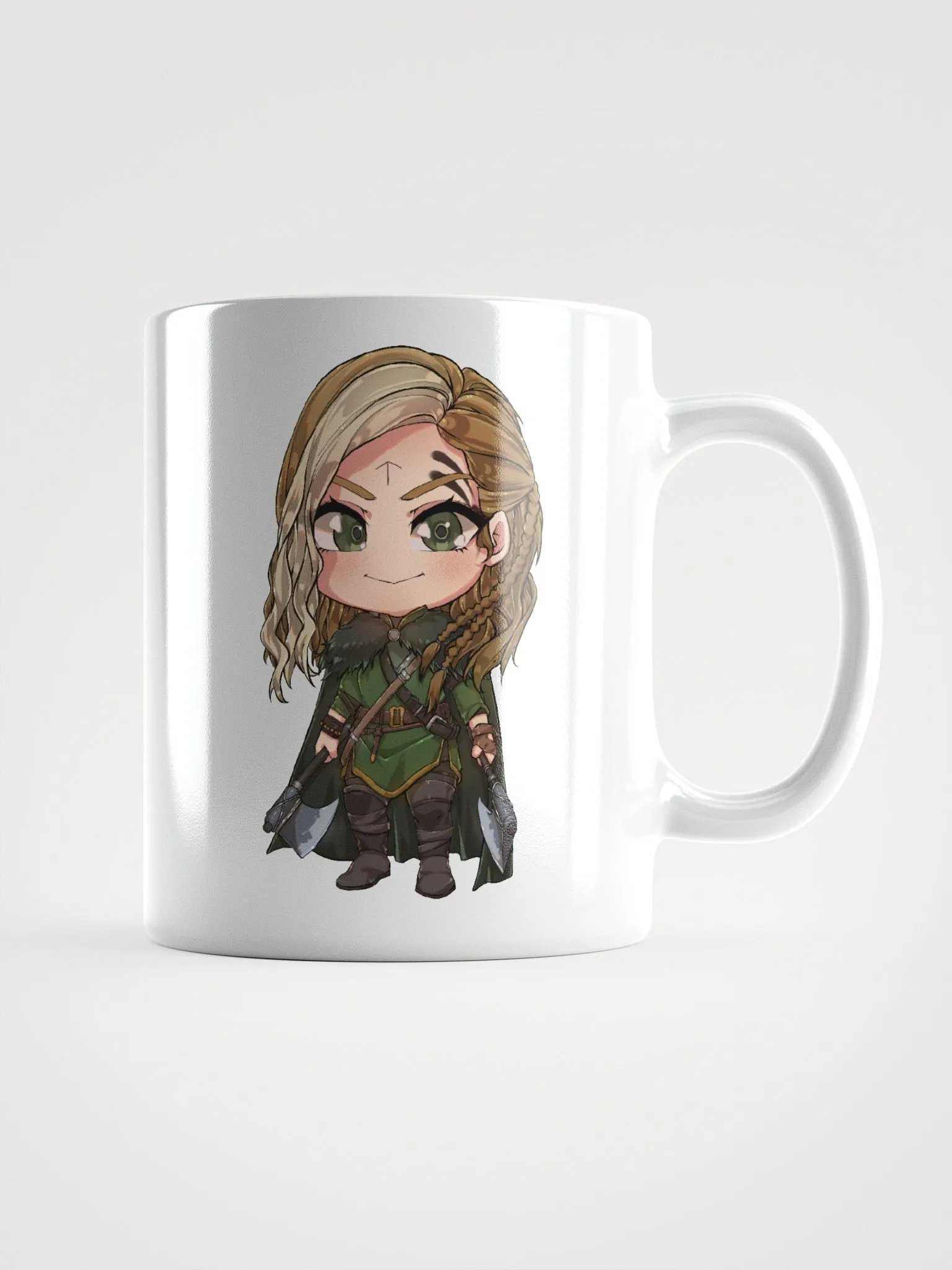 Queen Alpha Jen Character White Glossy Mug product image (2)