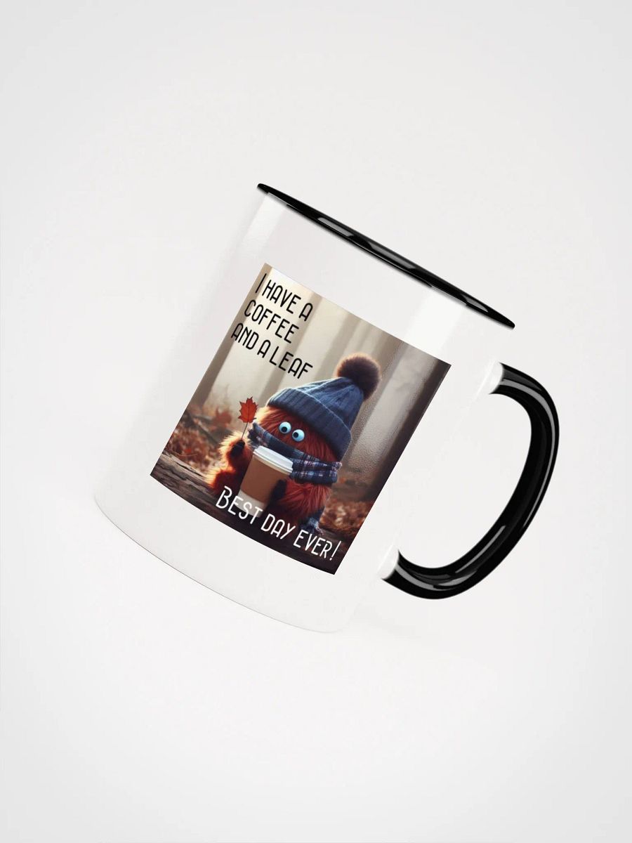 Coffee and a Leaf Ceramic Mug product image (4)