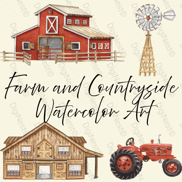 Farm and Countryside Watercolour Art product image (1)