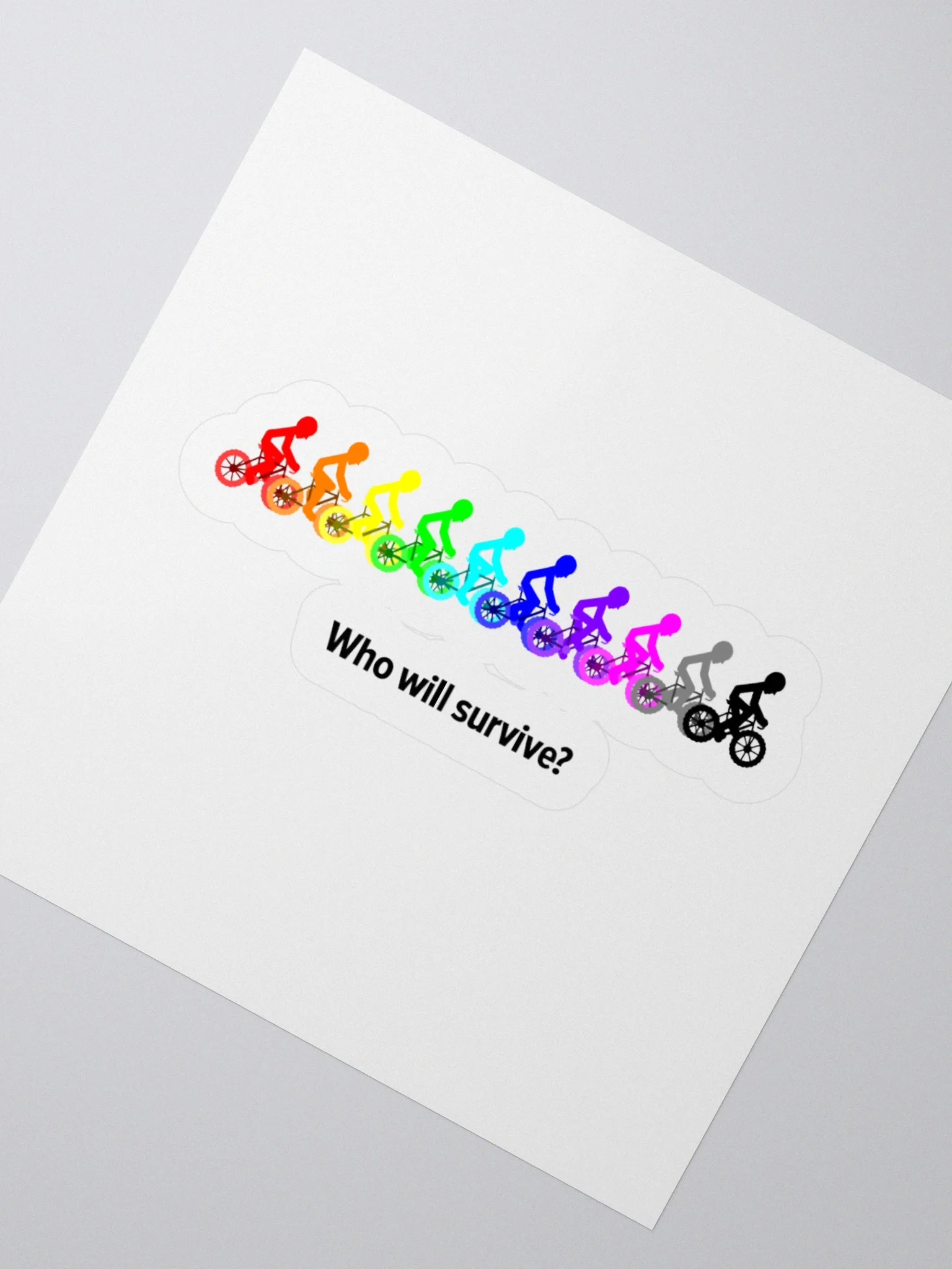 MIKAN Bicycle Sticker(Who will survive？) product image (7)