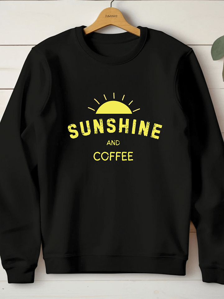 Sunshine And Coffee Crewneck sweatshirt. product image (1)