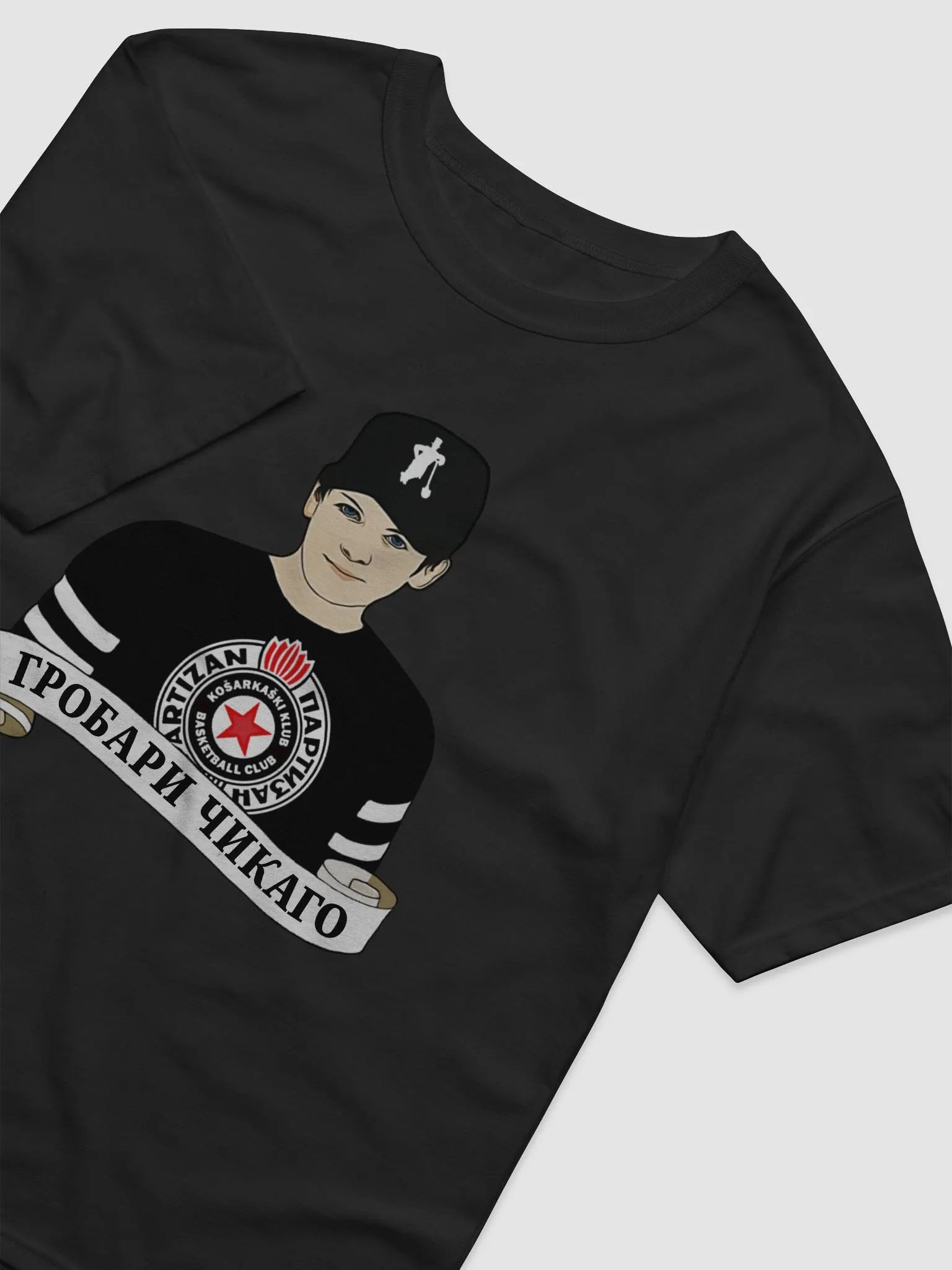 Grobari Čikago KK Partizan Champion Relaxed-fit T-Shirt product image (4)