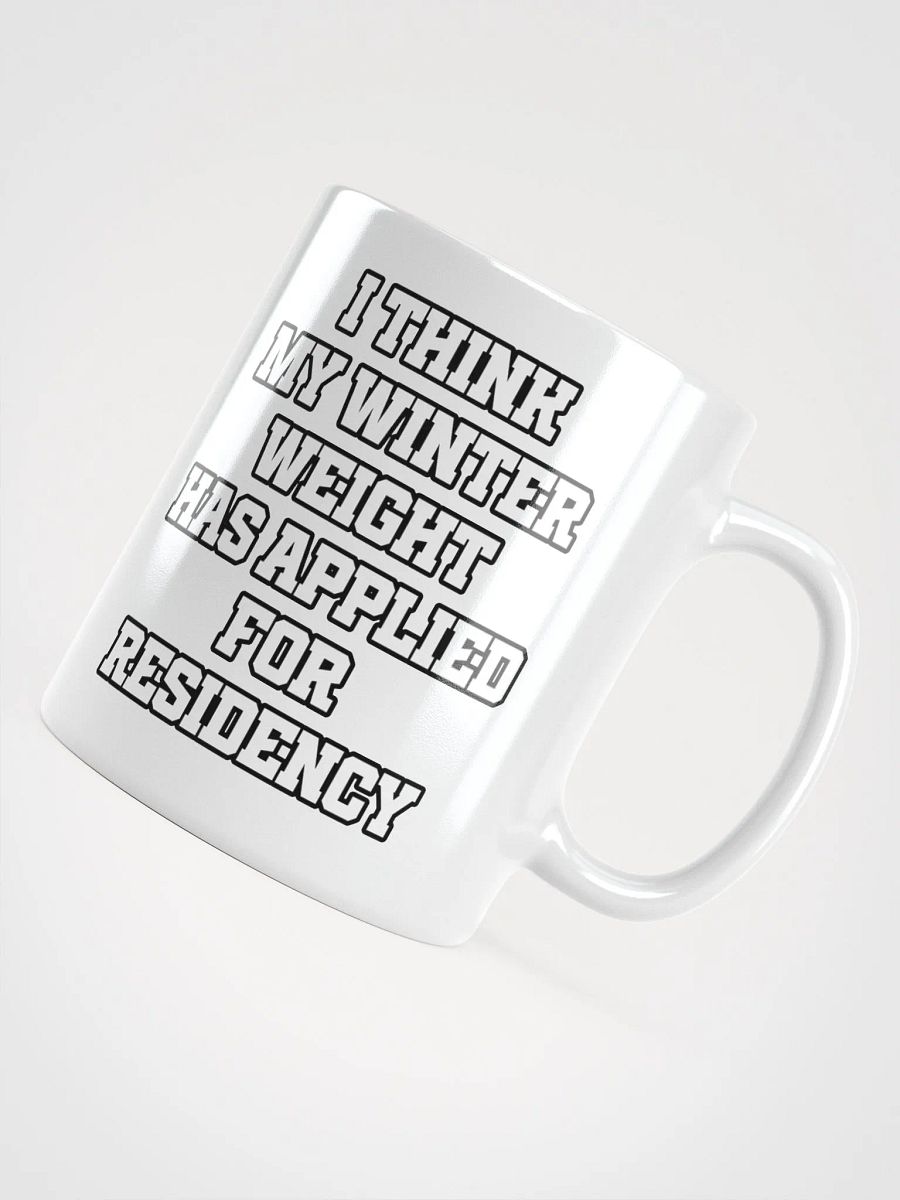 I Think My Winter Weight Has Applied For Residency White Mug product image (7)