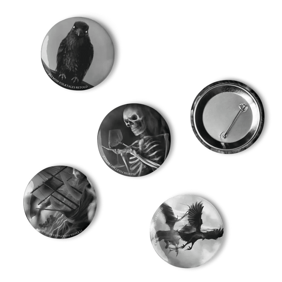 Flemish Folktales Retold Button Pin Set product image (4)