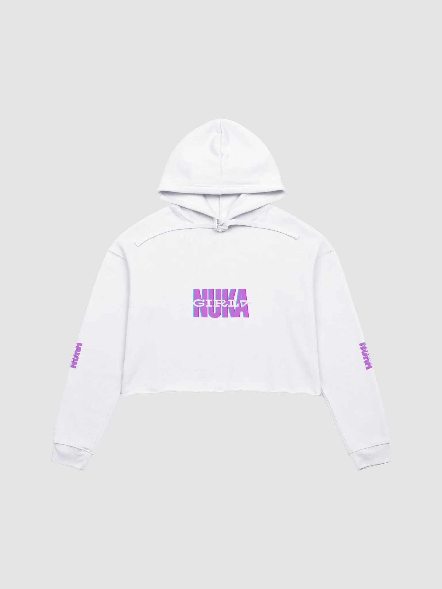 Crop Top Hoodie (white) product image (1)