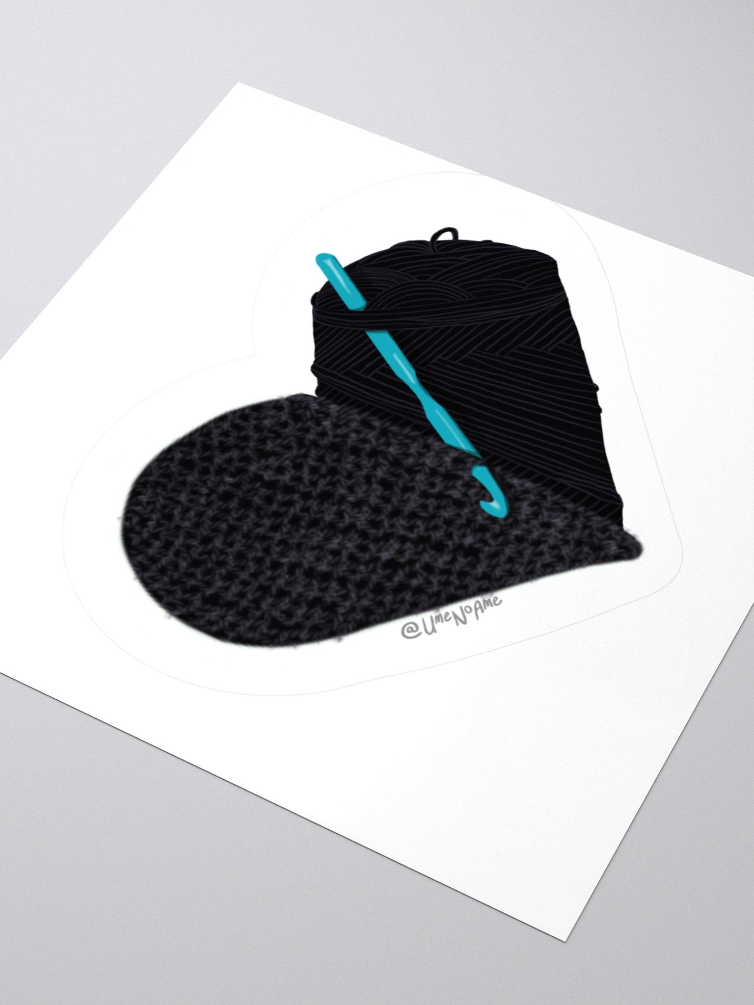 Crochet Love - Black Sticker product image (7)