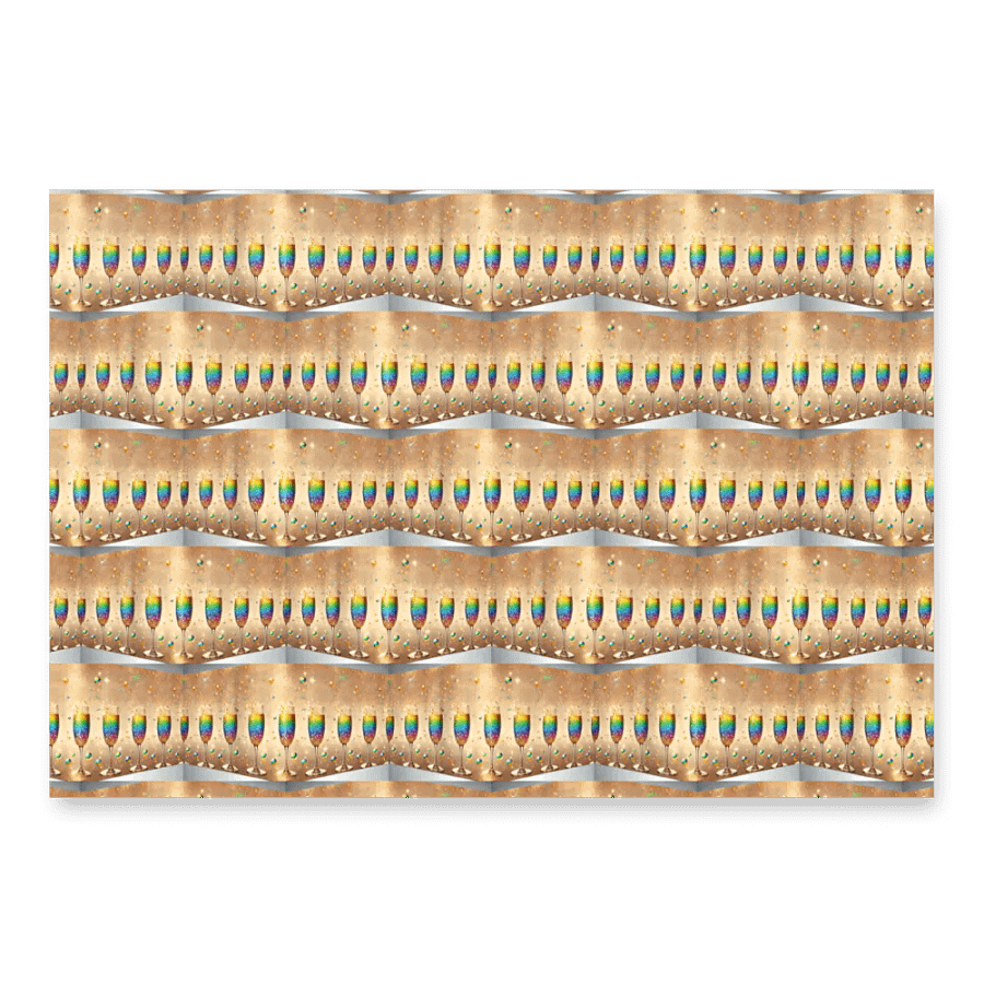 Rainbow Celebration Toast Wall Wrapping Paper Set product image (1)