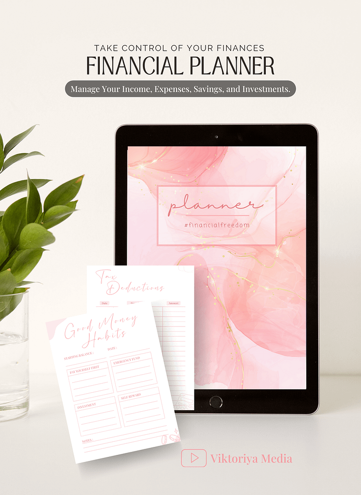 Pink Digital Financial Planner product image (1)