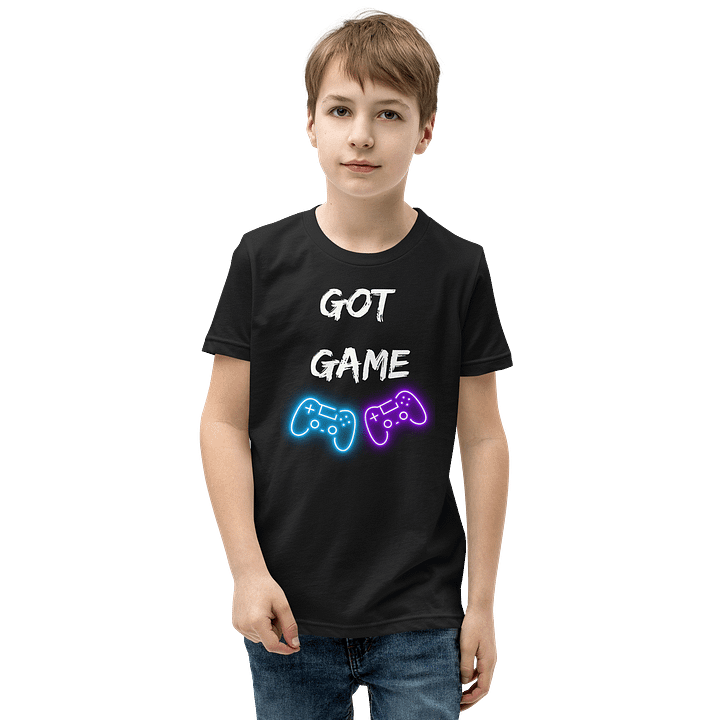 Neon Game Controllers Youth T-Shirt product image (5)