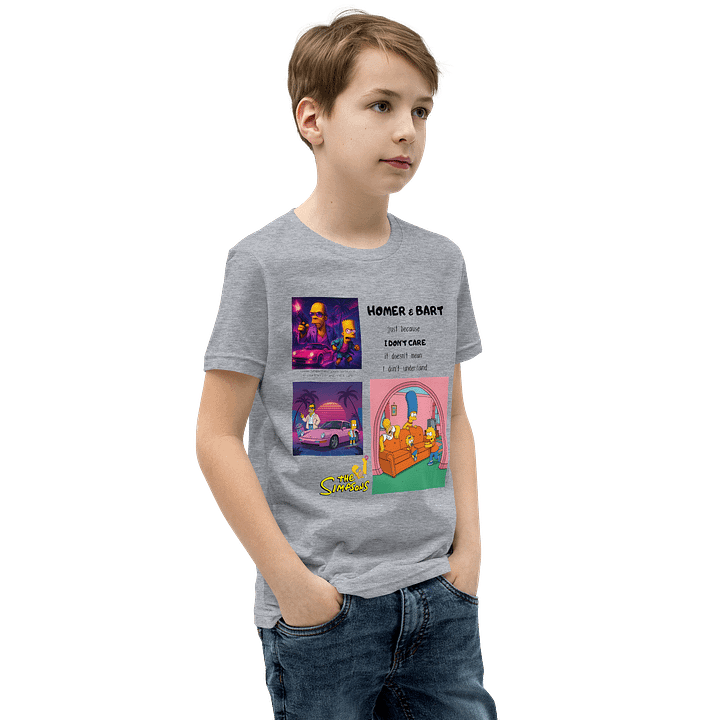 Youth Short Sleeve T-Shirt Homer & Bart product image (2)