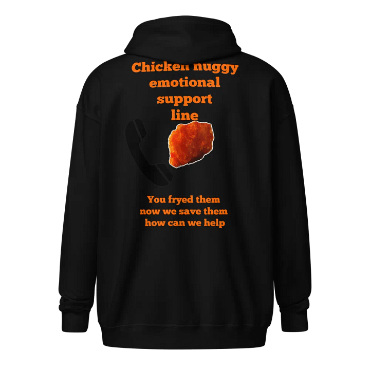 Chicken Nuggy Emotional Support Zip Hoodie product image (1)