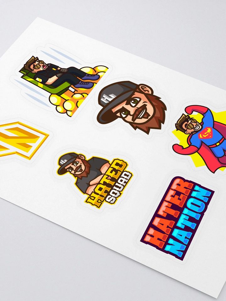 HaterNation Kiss Cut Sticker Sheet product image (2)
