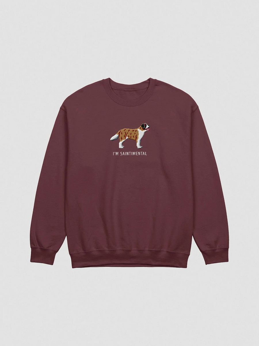 I'm Saintimental Sweatshirt (Embroidered) of a Saint Bernard(Brindle) product image (4)