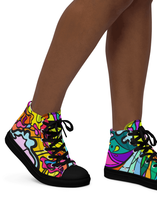 Vibrant Wave Women's High Tops - Wave at Sunset product image (10)