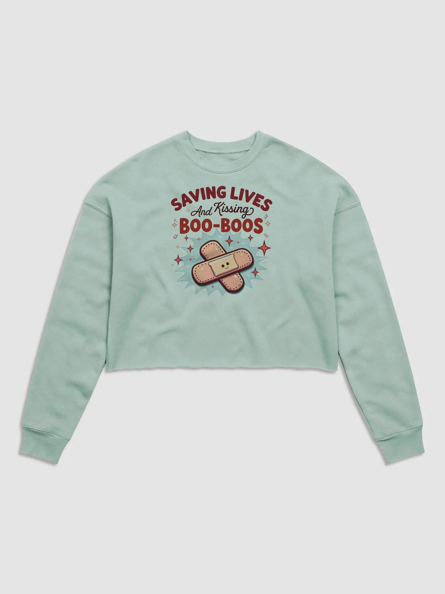 Boo-Boo Savior Crop Sweatshirt product image (1)