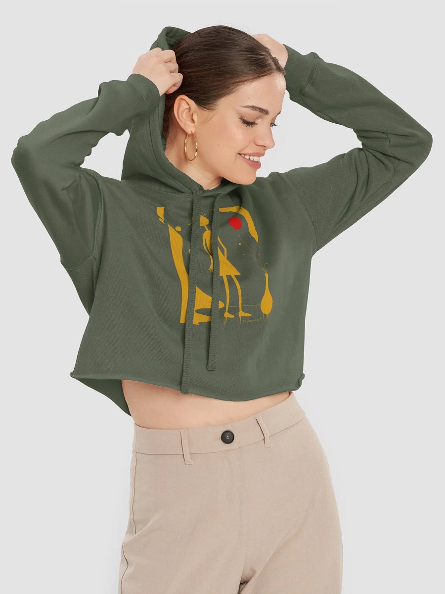 Bella+Canvas Fleece Crop Hoodie product image (1)