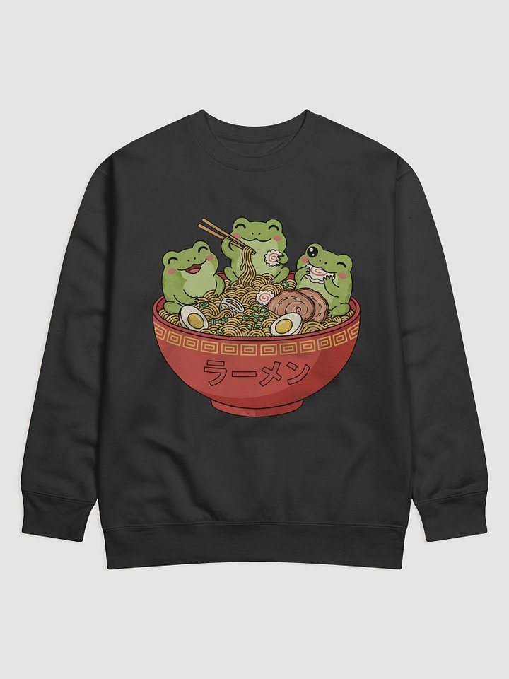 Adorable Frog Trio Ramen Kawaii Japanese Style Sweatshirt product image (2)