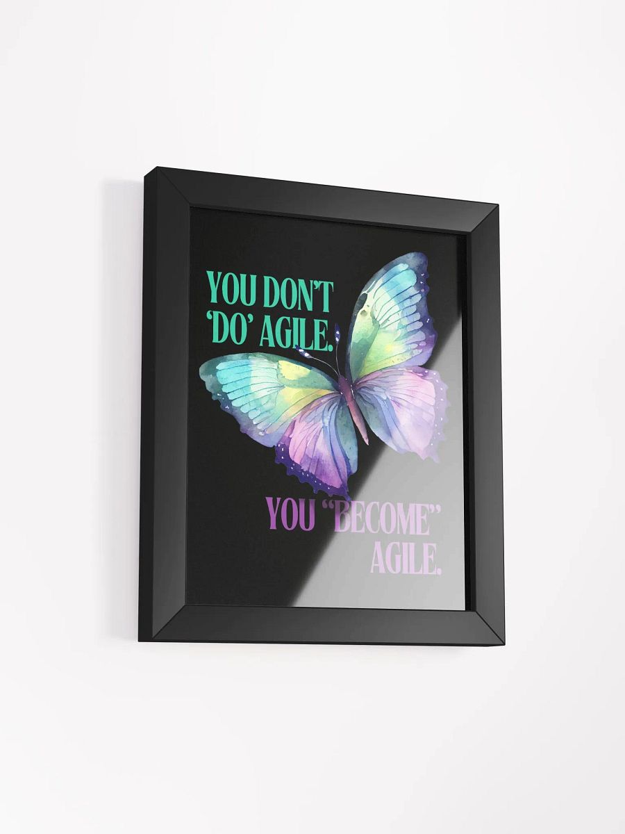 Become Agile: Eco-Friendly Ayous Wood Framed Matte Poster product image (15)