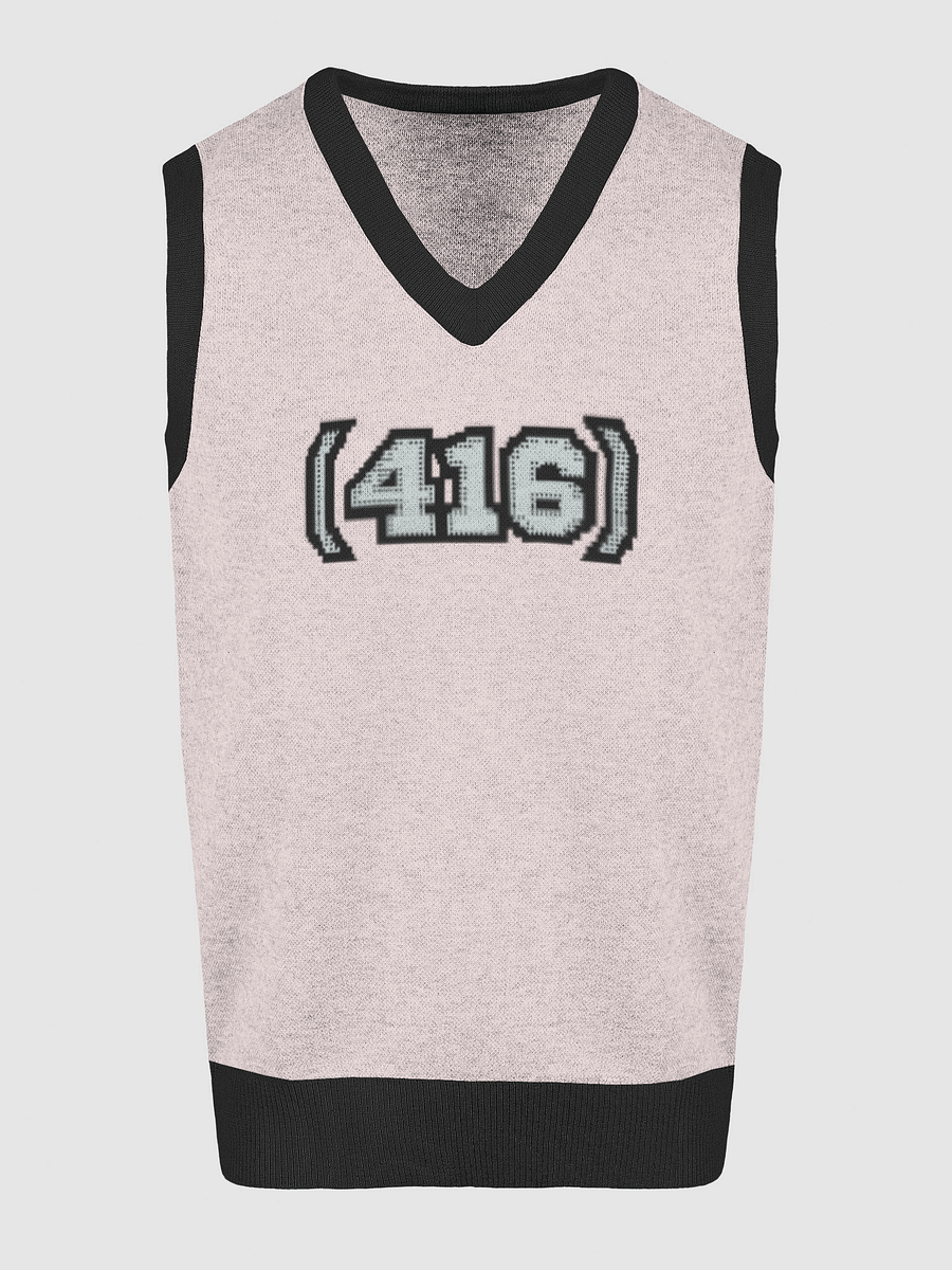 Custom Jacquard V-Neck Vest Toronto AREA CODE 416 product image (14)