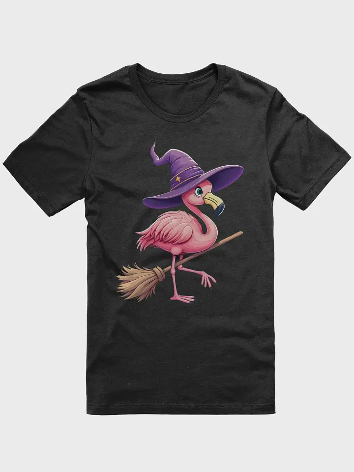 Flamingo Witch Halloween T-Shirt product image (5)