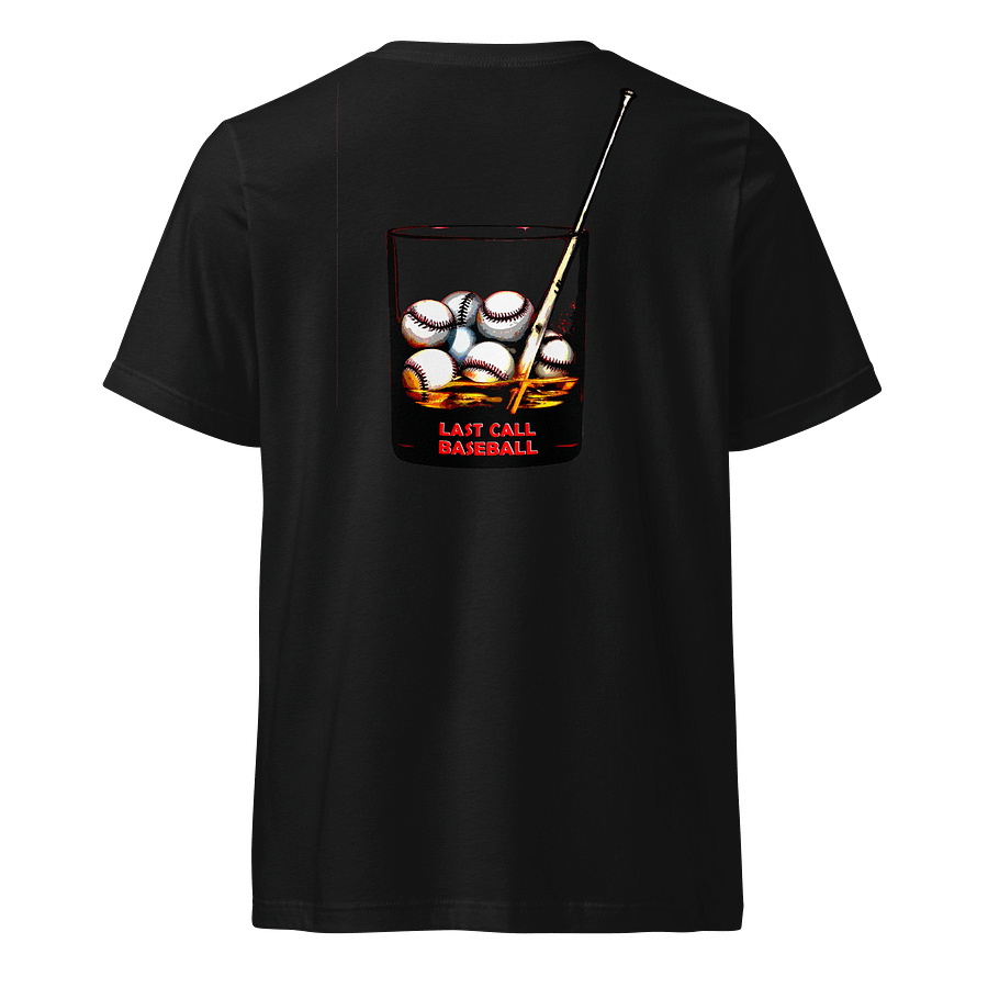 Last Call Baseball Men's Black V-Neck T-Shirt product image (3)