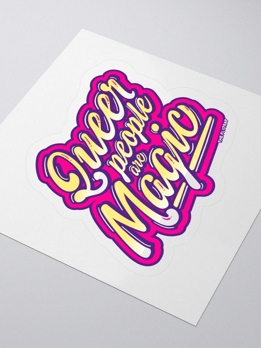 Queer People Are Magic purple sticker product image (7)