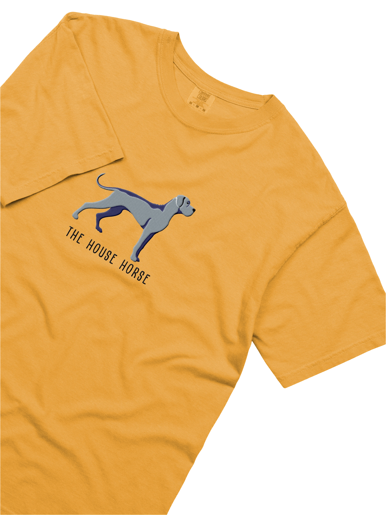 The House Horse T-Shirt(Embroidered) of a Great Dane(Gray) product image (25)