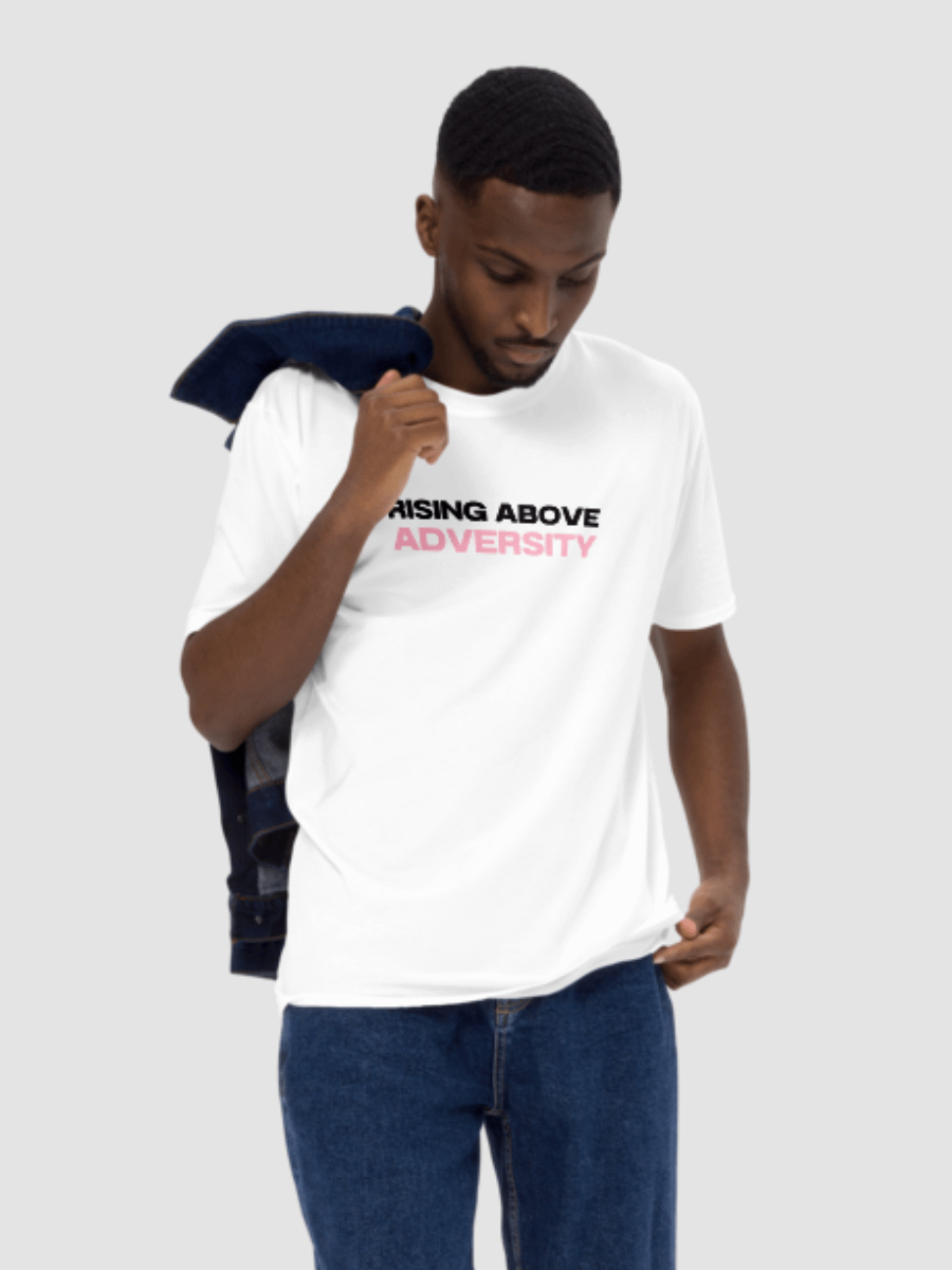 Breast Cancer Awareness: Rising Above Adversity T-Shirt - White product image (5)