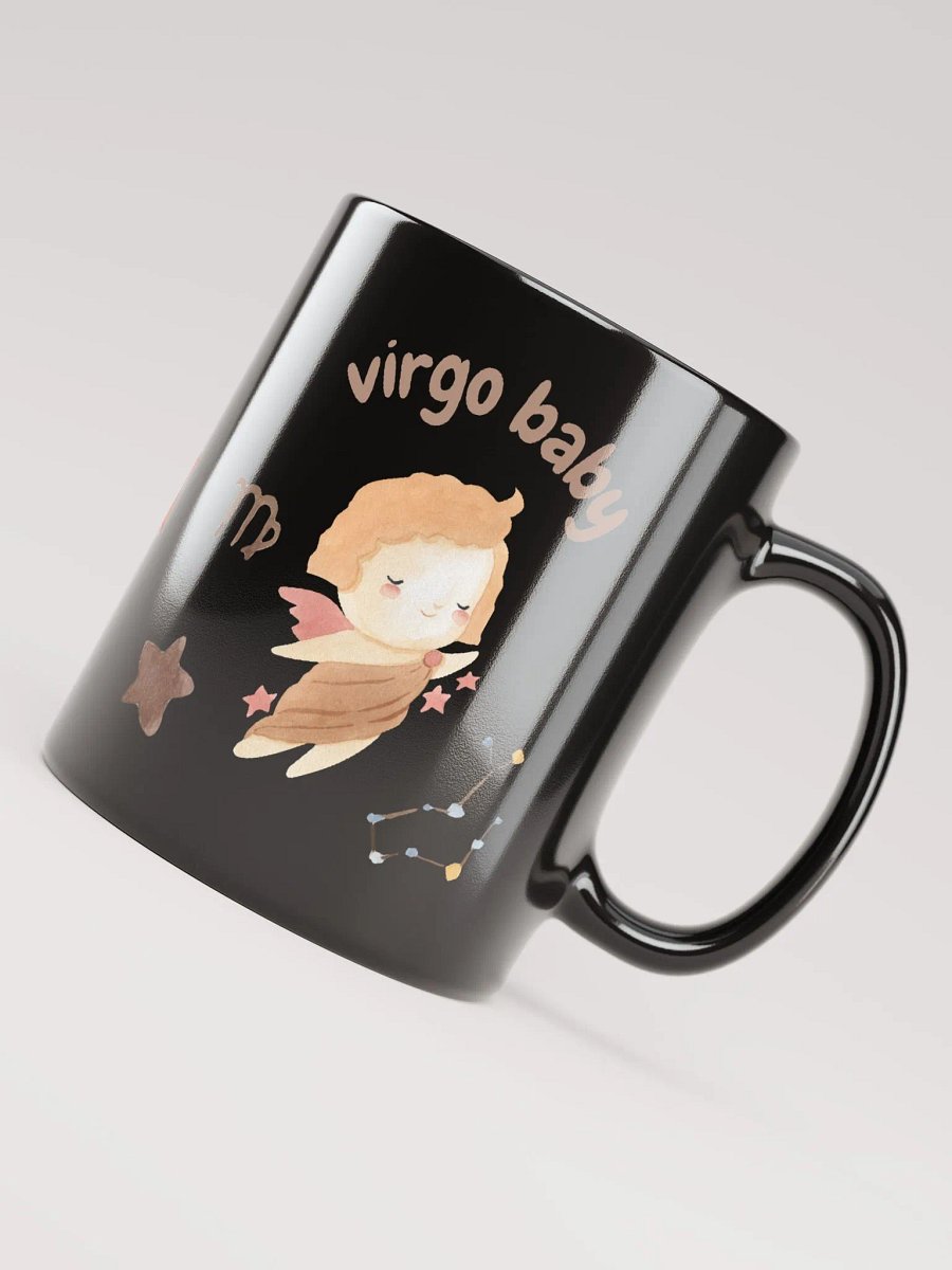 Virgo Baby August 23 – September 22 BLACK GLOSSY MUG Baby Gift, New Baby Gift, Fun Astrology Gift product image (8)