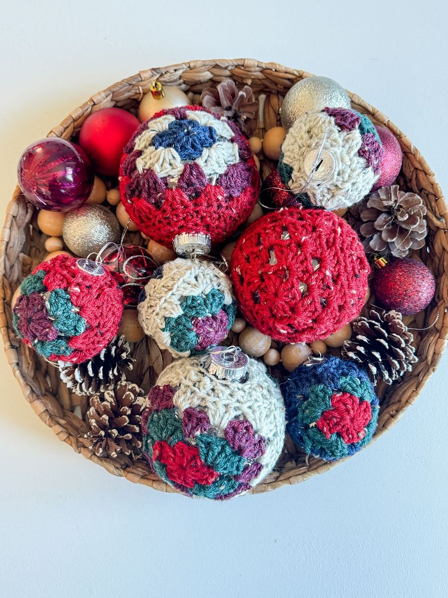 Granny Square Ball, Christmas Ornament Crochet Pattern product image (3)