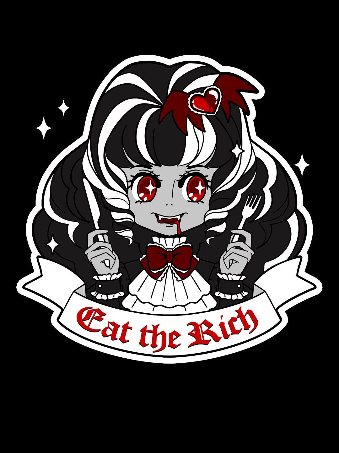 Eat the Rich (Black) sweatshirt product image (4)