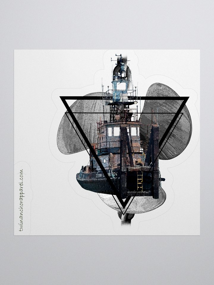 Chain Triangle - Three blade prop & Terri L. Brusco Kiss Cut Stickers product image (1)