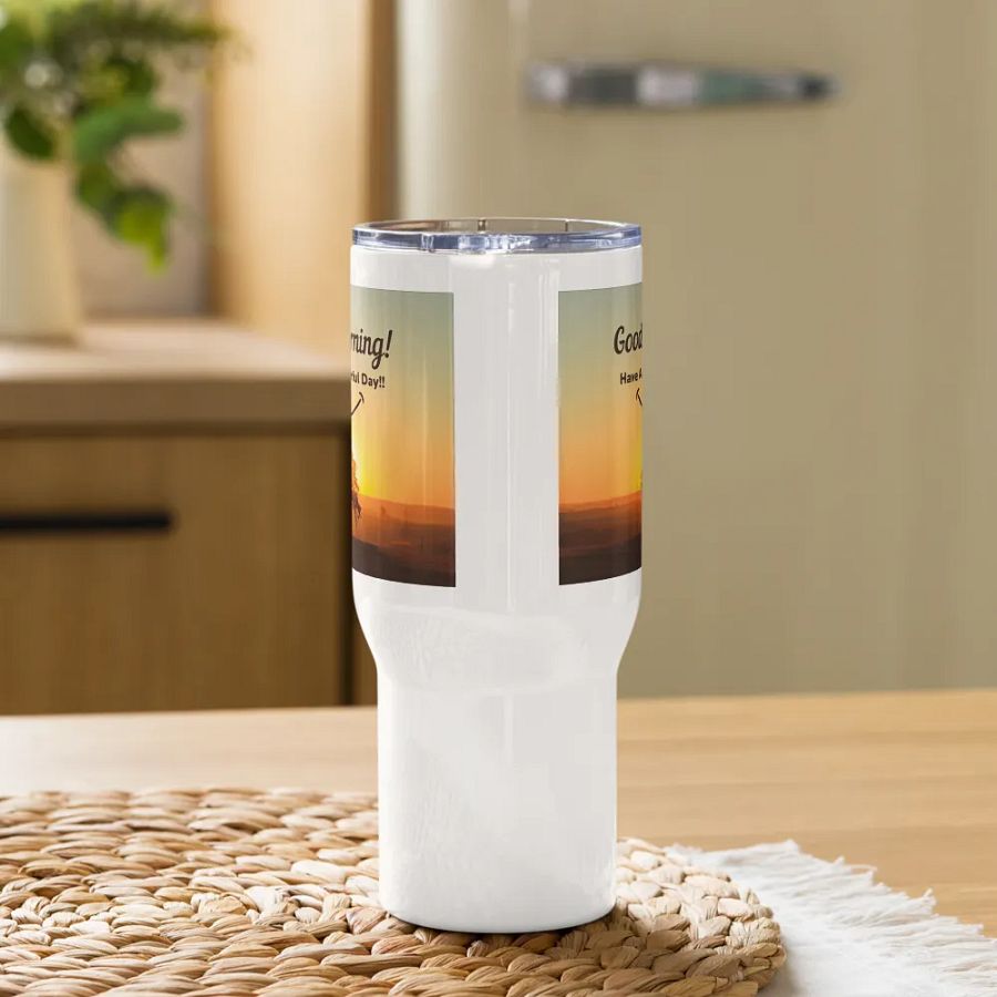 Smiling Sunrise Stainless Steel Travel Mug product image (9)