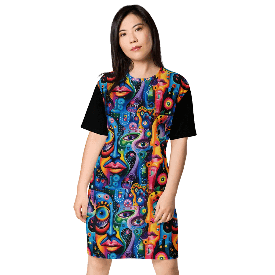 Psychedelic Visions T- Shirt Dress product image (5)