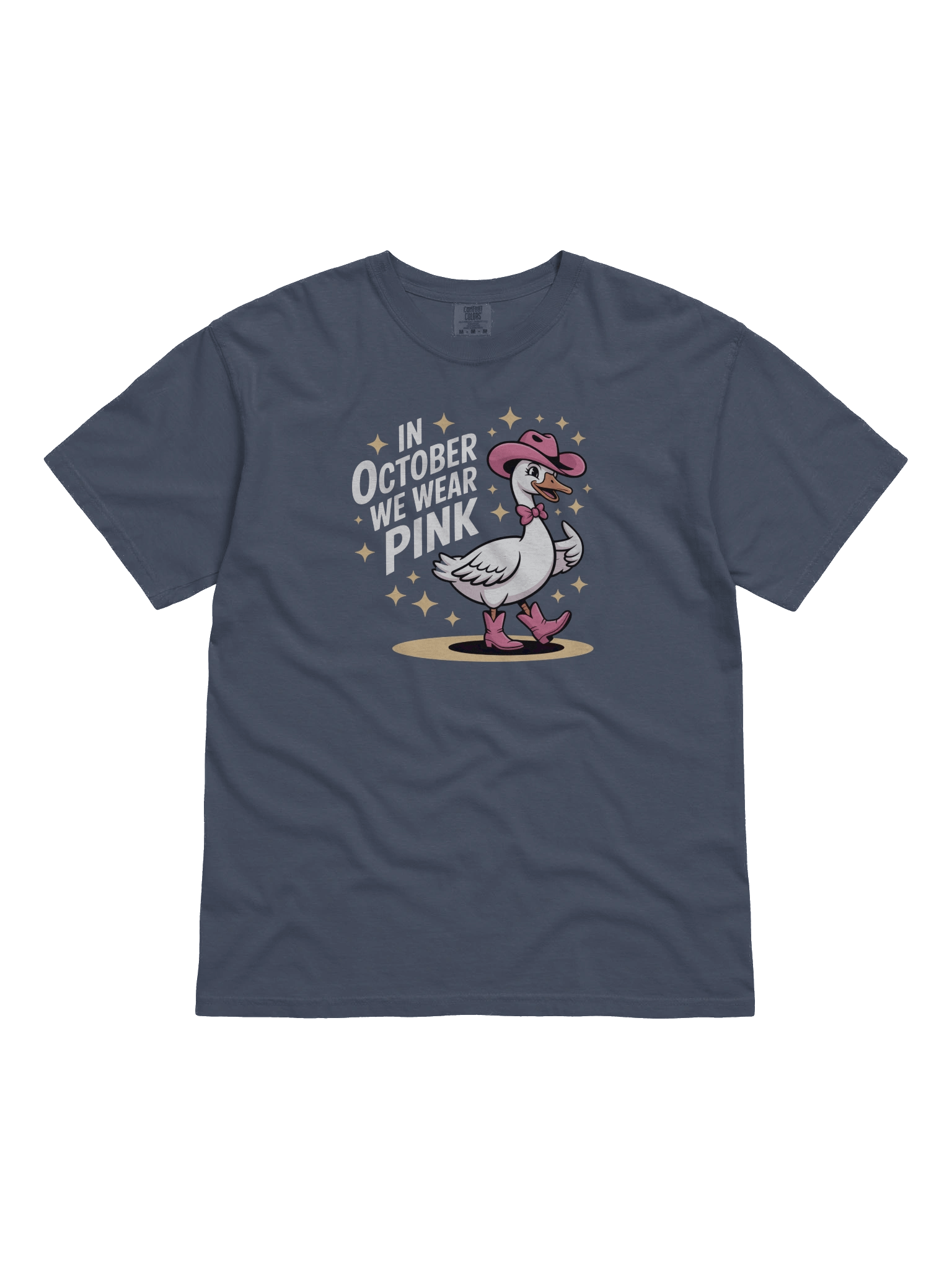 In October We Wear Pink Cowgirl Goose T-Shirt product image (2)