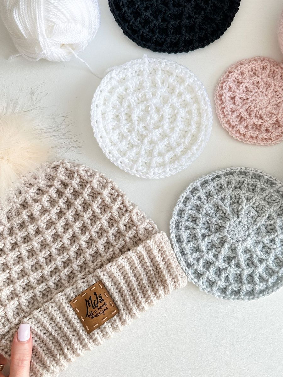 Waffle Stitch Hat Crochet Pattern product image (8)
