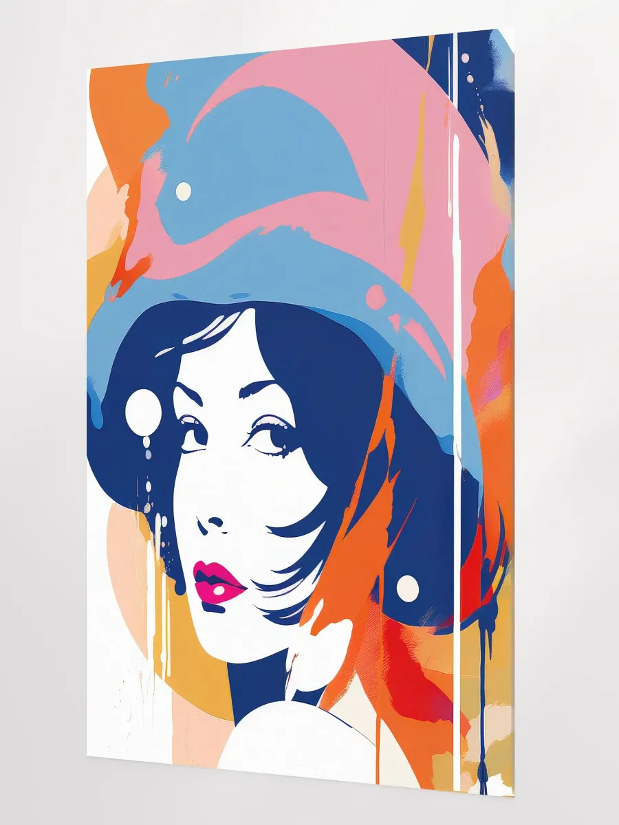 Abstract Woman v7 - Vintage Style Poster - Girly - Large 24x36 Inches product image (2)