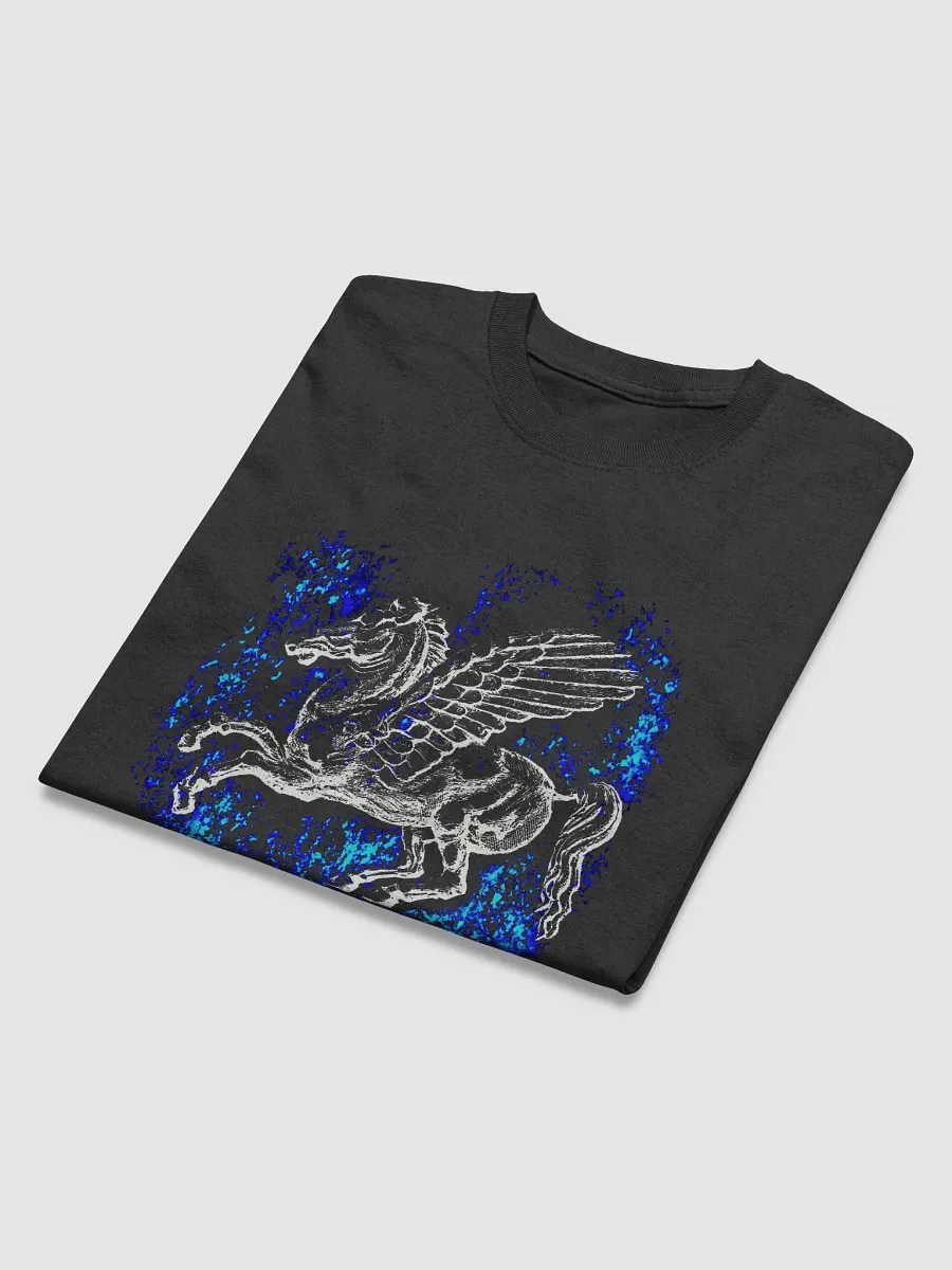 Winged Pegasus Star Shower Greek mythology, Black T-Shirt product image (5)