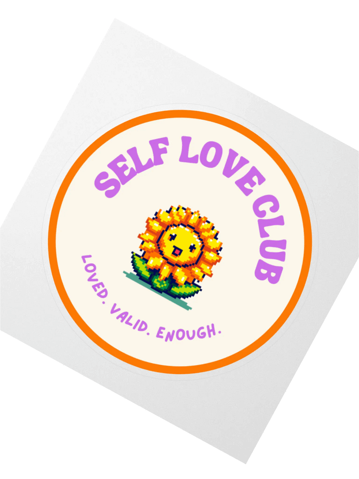 Self Love Club Badge Sticker product image (2)