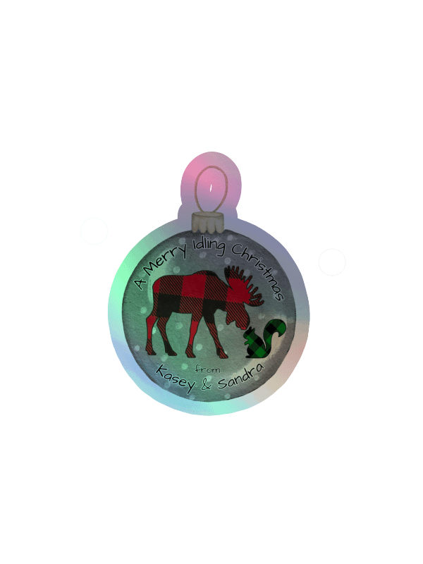 A Merry Idling Christmas Holo Sticker product image (1)