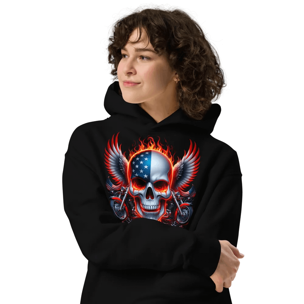 Patriot's Inferno Oversized Hoodie #22 product image (4)
