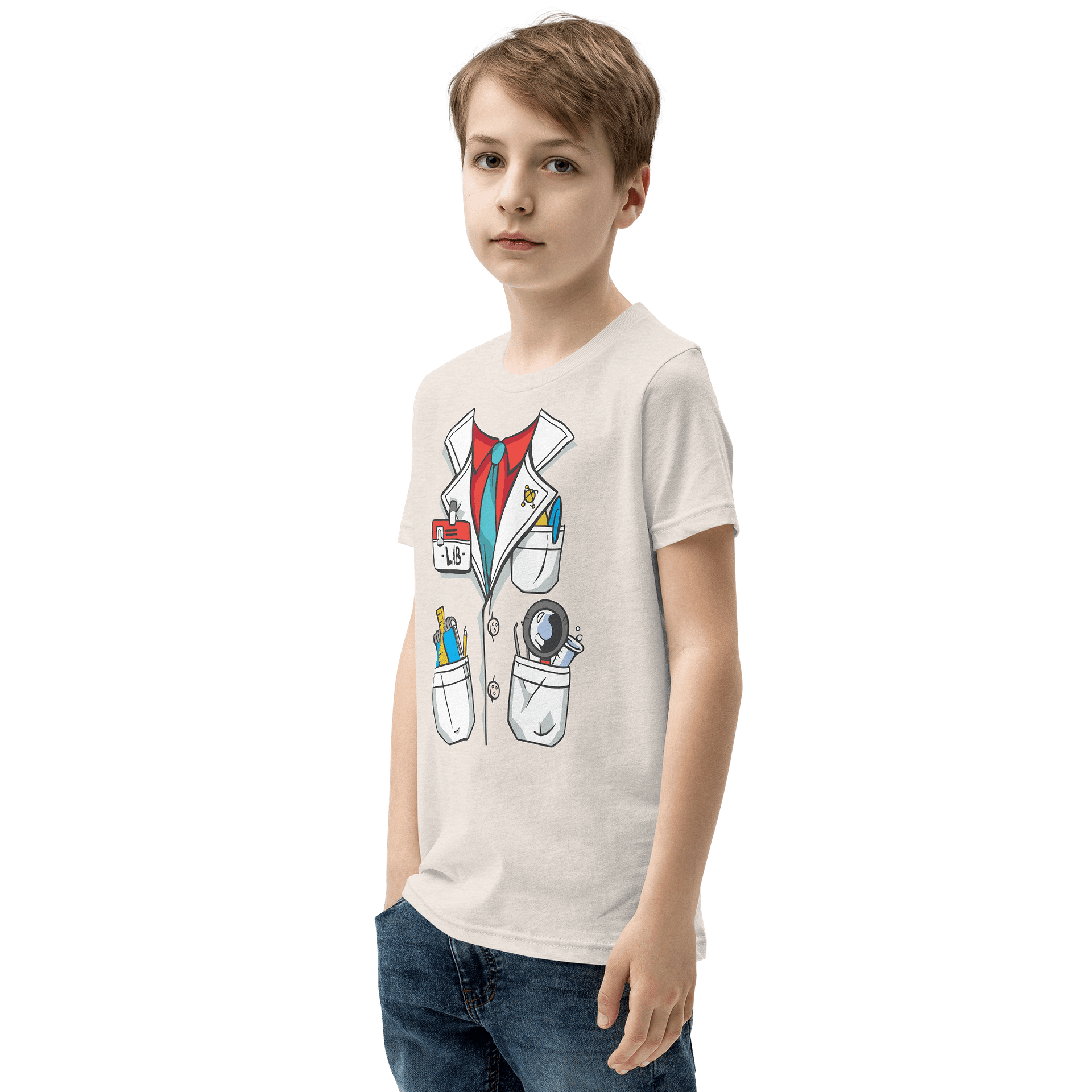 Science Lab Technician Halloween Costume Funny T-Shirt For Kids product image (13)