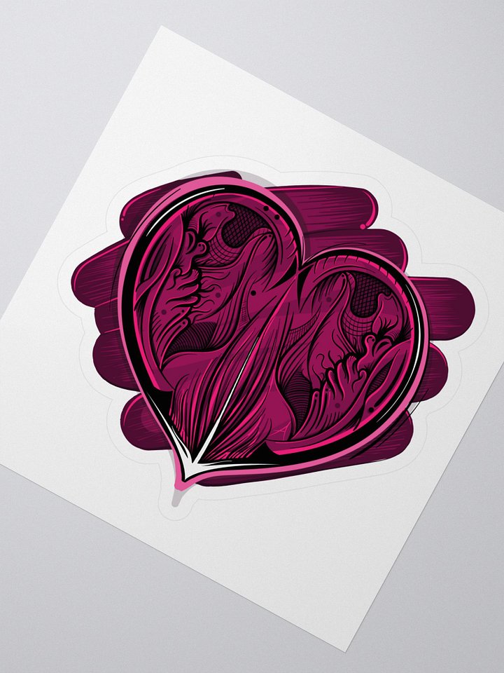 Open Heart Sticker product image (2)