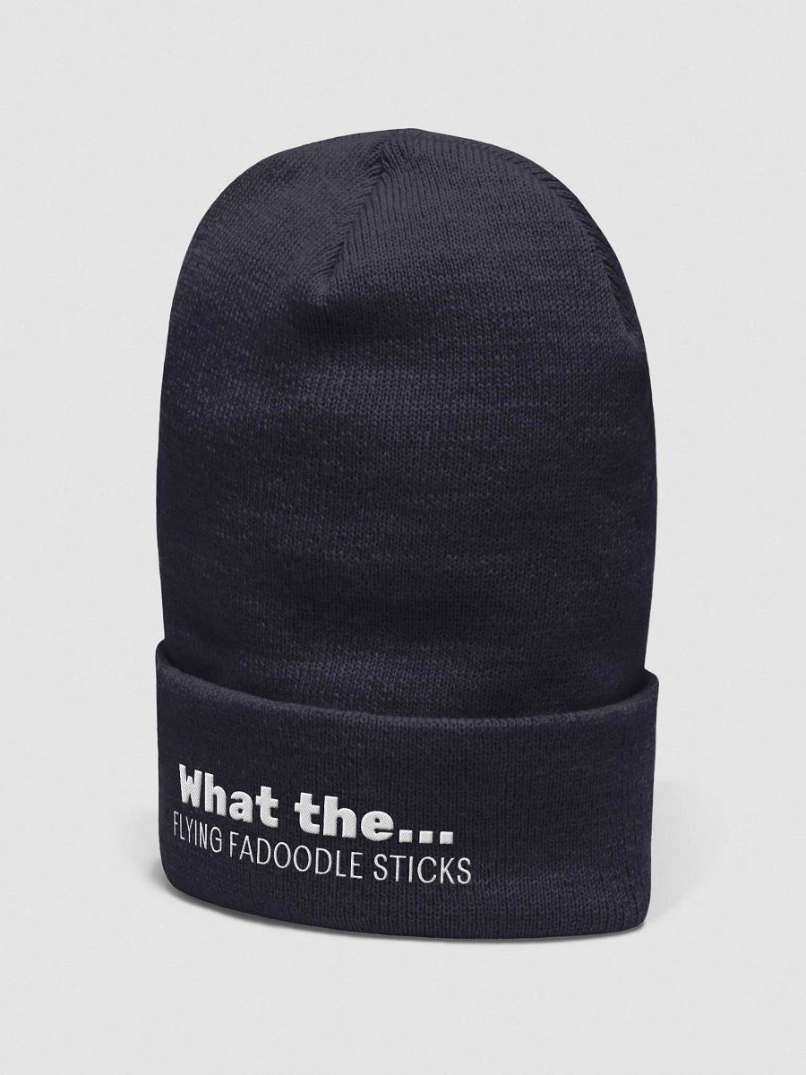 What the... Beanie - White Embroidery product image (2)