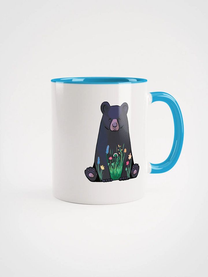 Bear in Meadow Ceramic Mug with Color Inside product image (2)