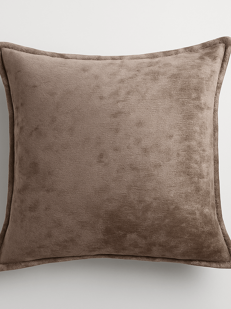 20" x 20" Decorative Crushed Velvet Throw Pillow Cover - Individual | Brown product image (3)
