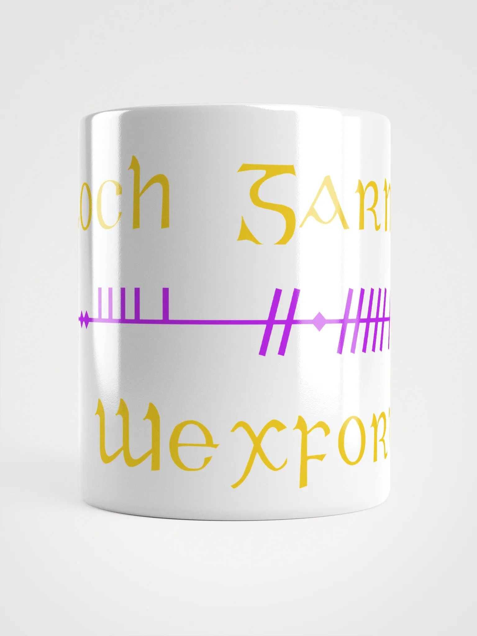 Wexford/Loch Garman Celtic Scholastic style Ogham Mug product image (5)