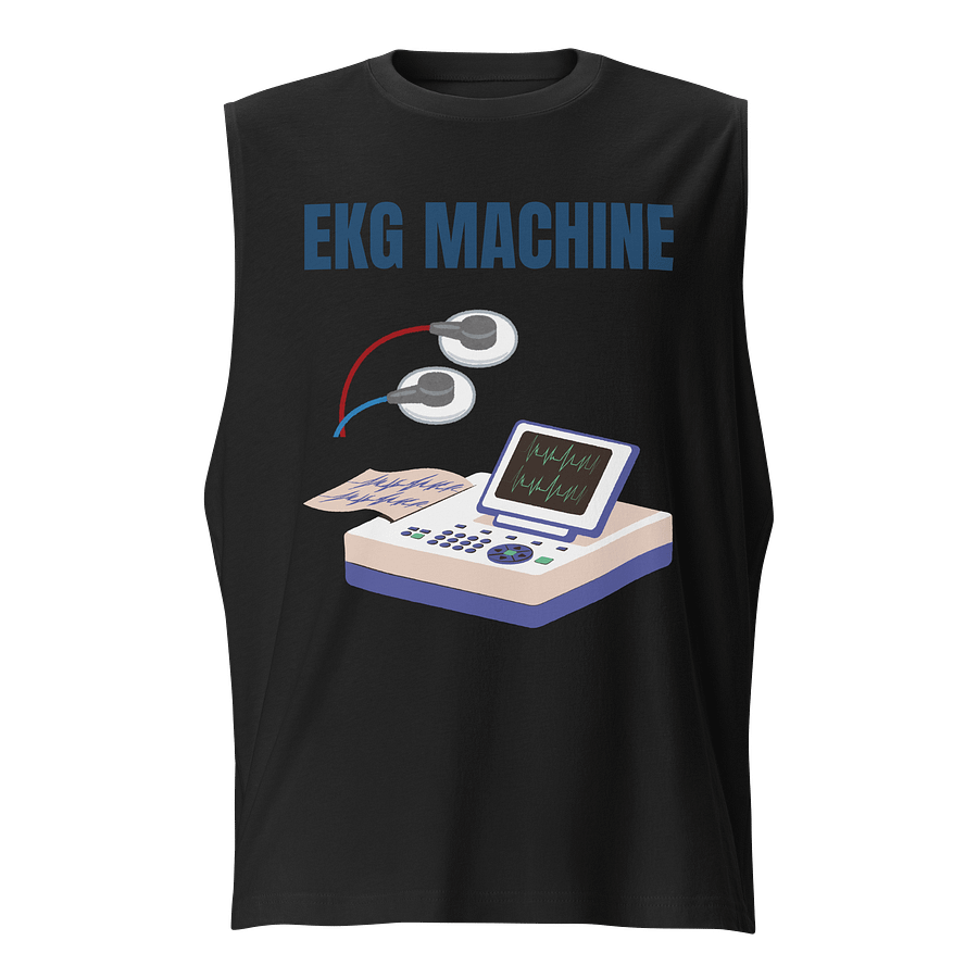 Ekg Machine, Heartbeat Rhythms Muscle Tank product image (1)