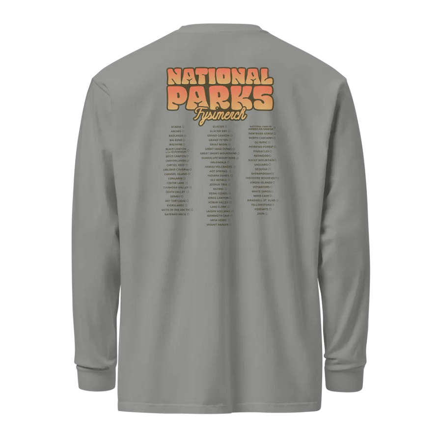 National Parks Tour Organic cotton Long sleeve t-shirt product image (2)