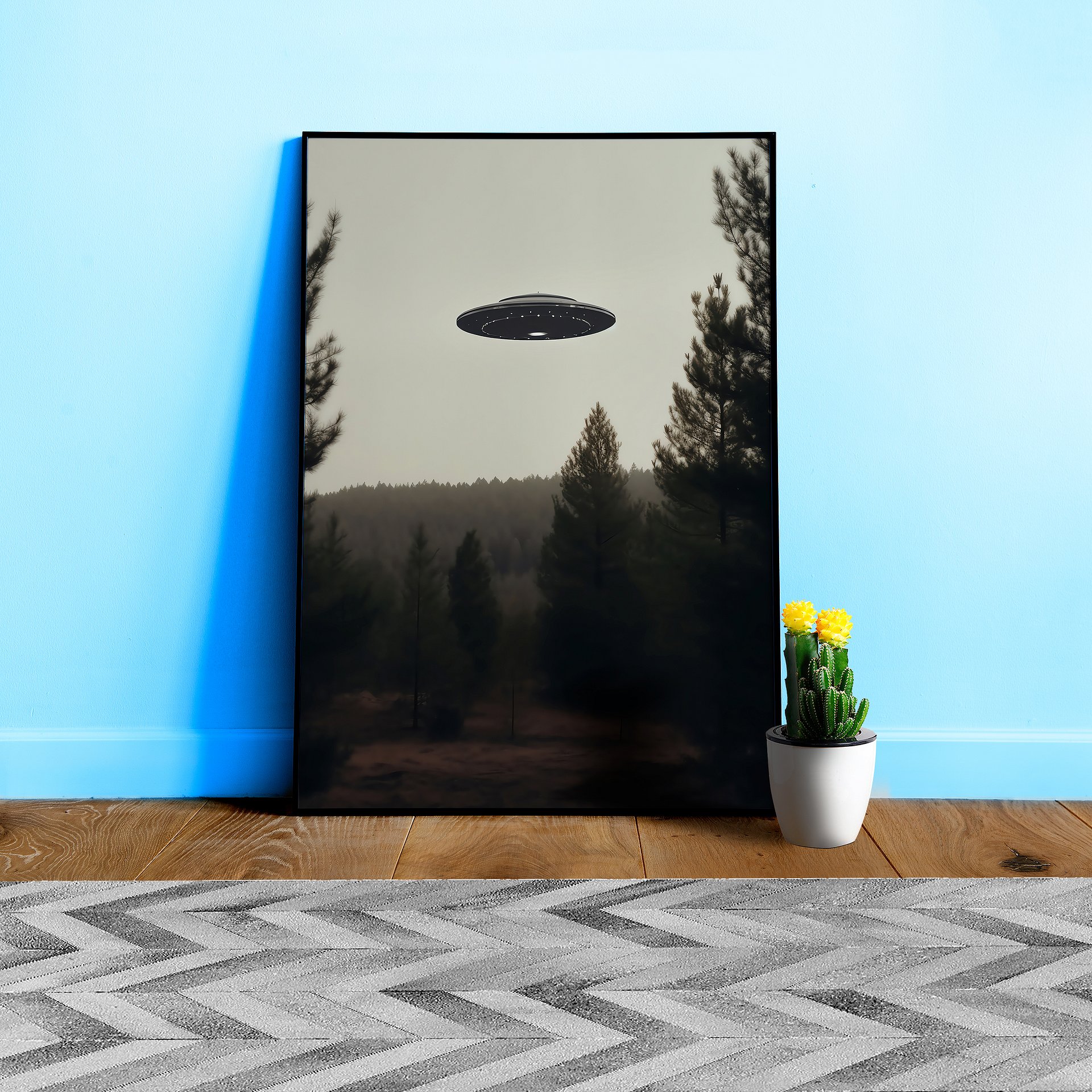 The Truth is Out There / The X-Files photo of UFO — sci-fi poster, movie art, I want to believe poster, space print, aliens wall decor product image (1)